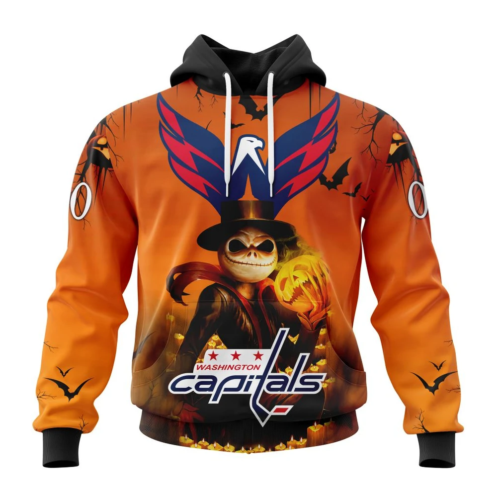 Washington Capitals Special Halloween Concepts All Over Print Hoodie Style 41569