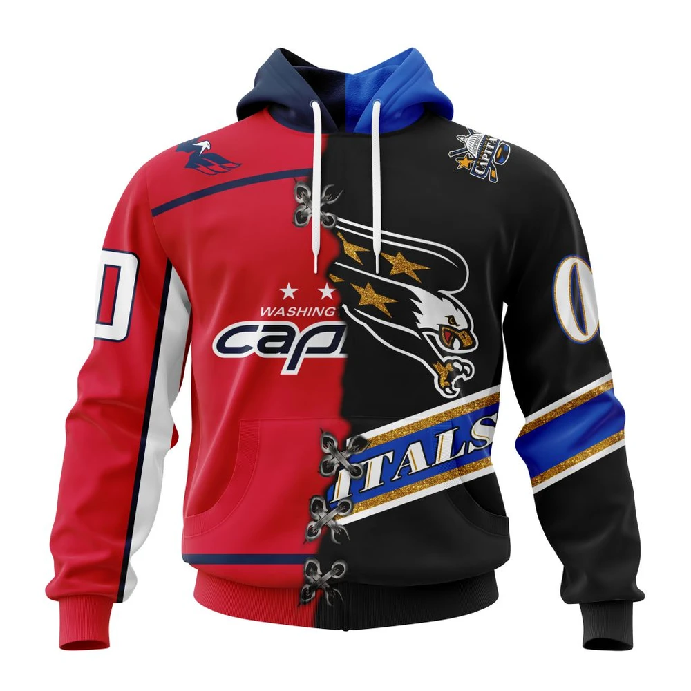 Washington Capitals Special Home Mix Reverse Retro Personalized Kits All Over Print Hoodie Style 54445