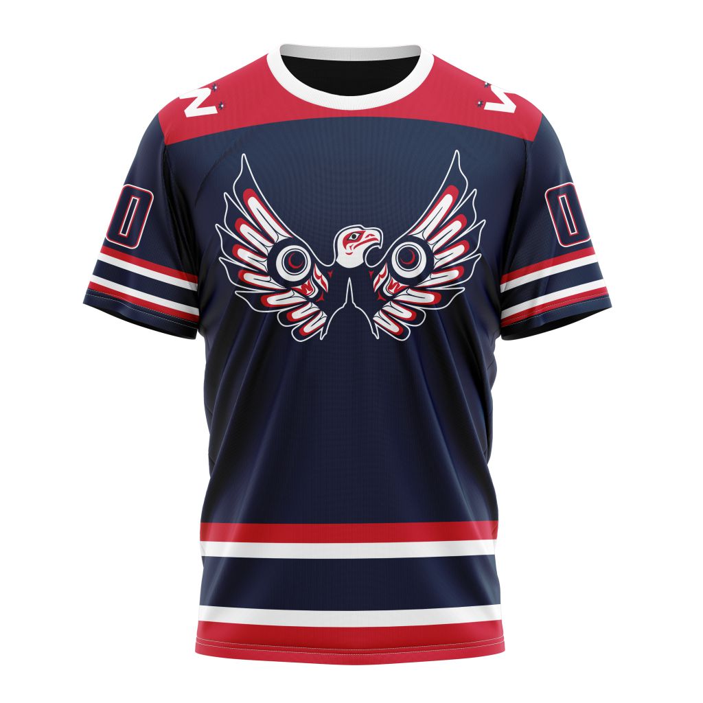 Washington Capitals Special Indigenous Design Personalized Name And Number T-Shirt Oregontrailrvpk Shirt