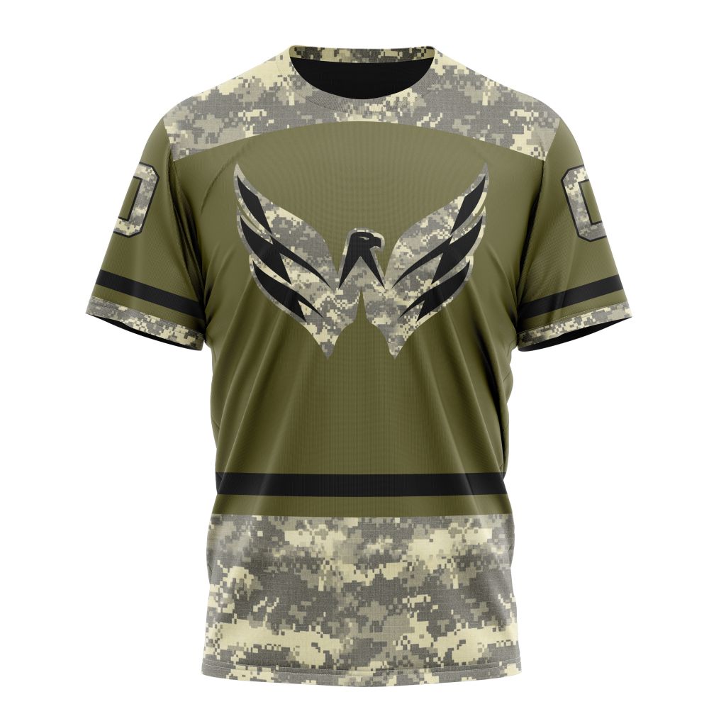 Washington Capitals Special Military Appreciation Design 04 Personalized Name And Number T-Shirt Oregontrailrvpk Shirt
