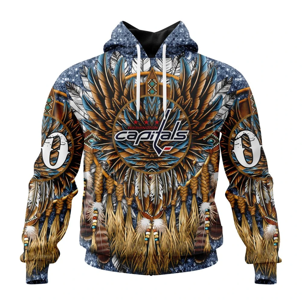 Washington Capitals Special Native Costume Design All Over Print Hoodie Style 51692
