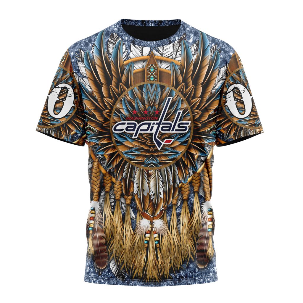 Washington Capitals Special Native Costume Design Personalized Name And Number T-Shirt Oregontrailrvpk Shirt
