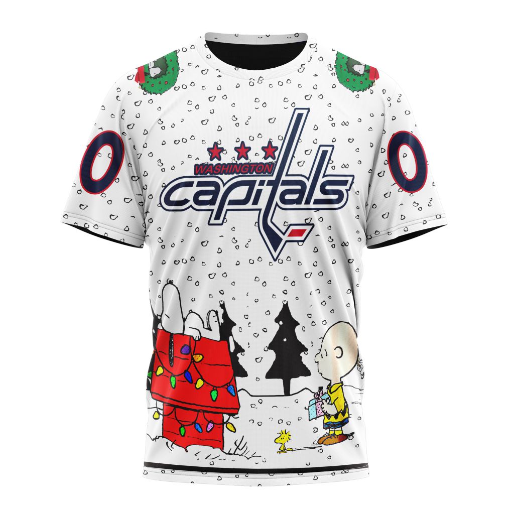 Washington Capitals Special Peanuts Design Personalized Name And Number T-Shirt Oregontrailrvpk Shirt