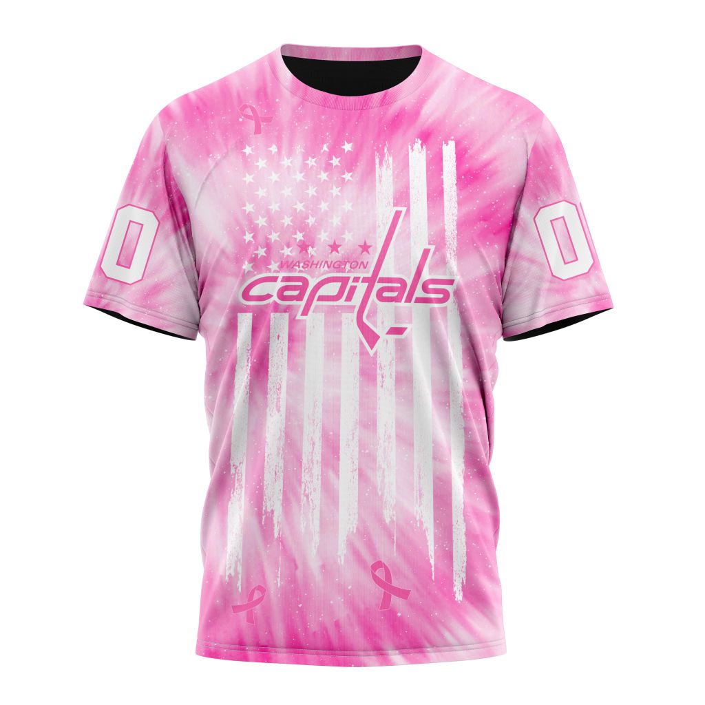 Washington Capitals Special Pink Tie-Dye Personalized Name And Number T-Shirt Oregontrailrvpk Shirt
