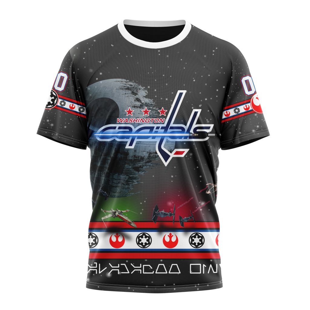 Washington Capitals Special Star Wars Design Personalized Name And Number T-Shirt Oregontrailrvpk Shirt