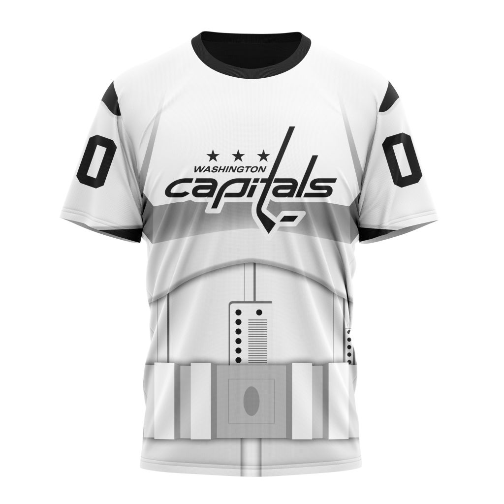 Washington Capitals Special Star Wars Stormtroopers Design Personalized Name And Number T-Shirt Oregontrailrvpk Shirt