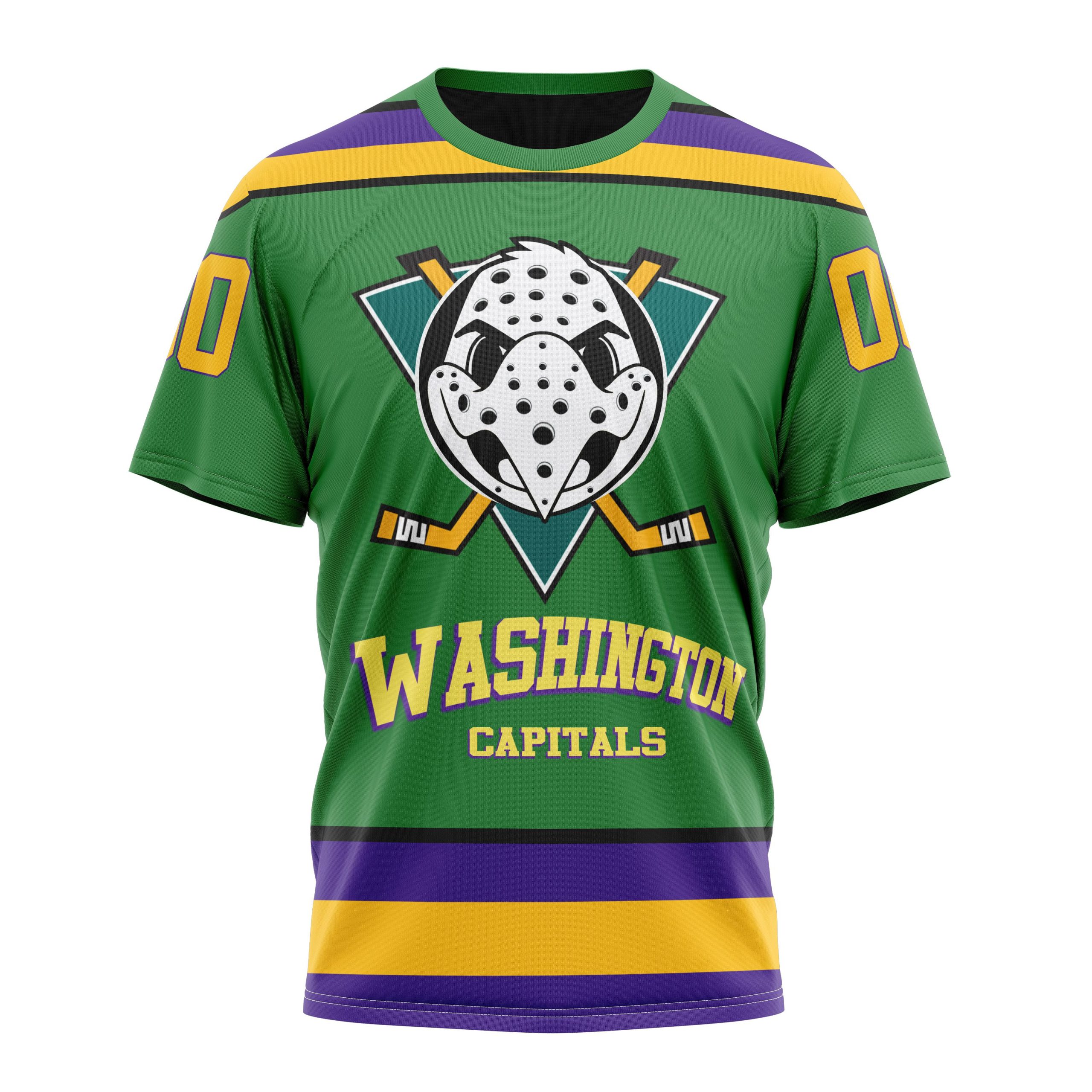 Washington Capitals Specialized Design X The Mighty Ducks Personalized Name And Number T-Shirt Oregontrailrvpk Shirt