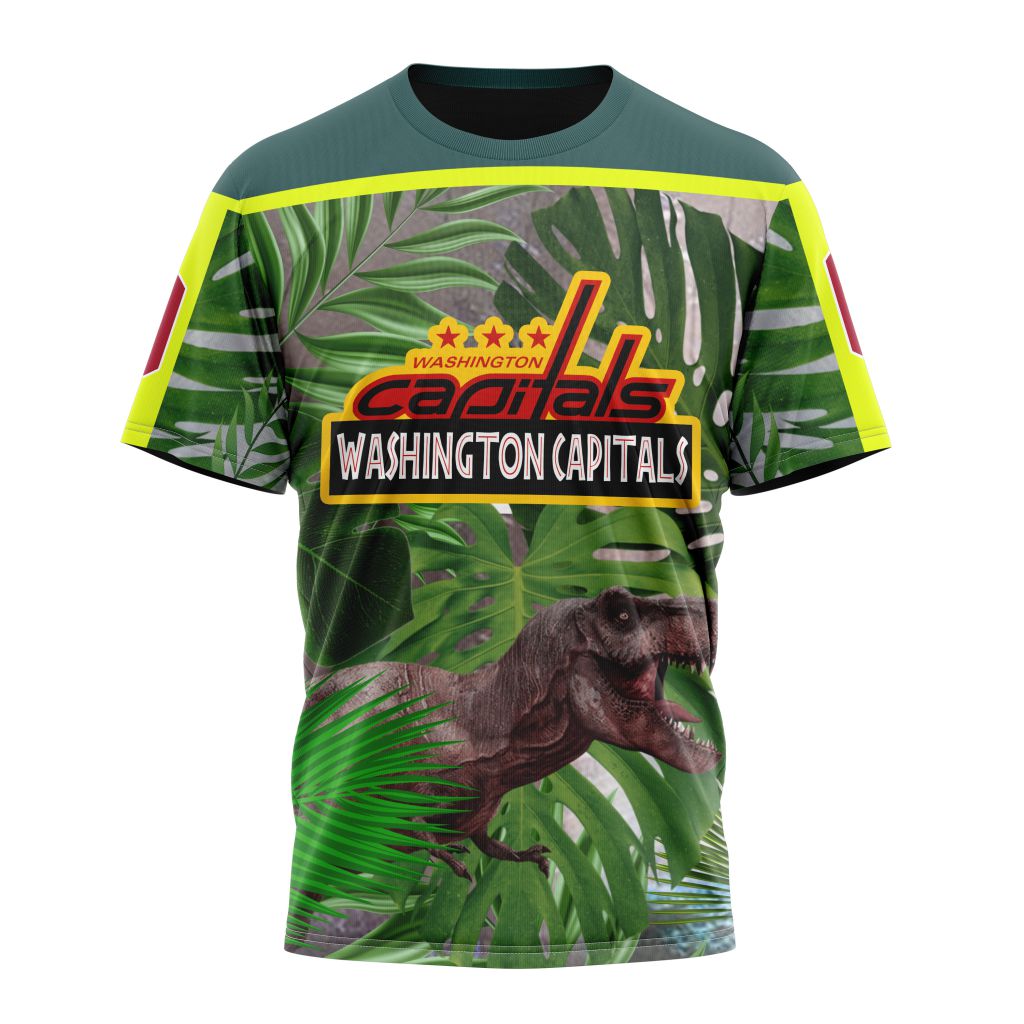 Washington Capitals Specialized Jersey Hockey For Jurassic World Personalized Name And Number T-Shirt Oregontrailrvpk Shirt