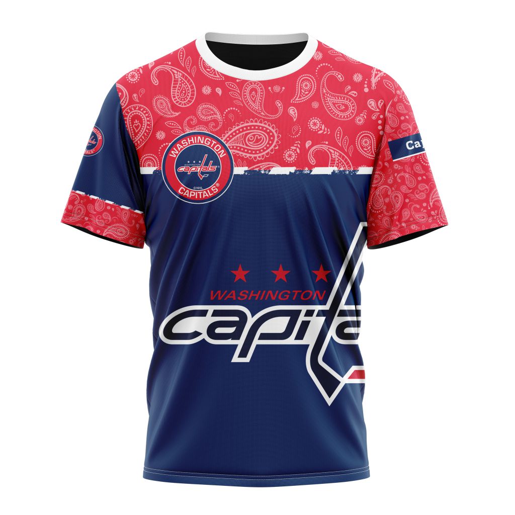 Washington Capitals Specialized Jersey Hockey With Paisley Personalized Name And Number T-Shirt Oregontrailrvpk Shirt