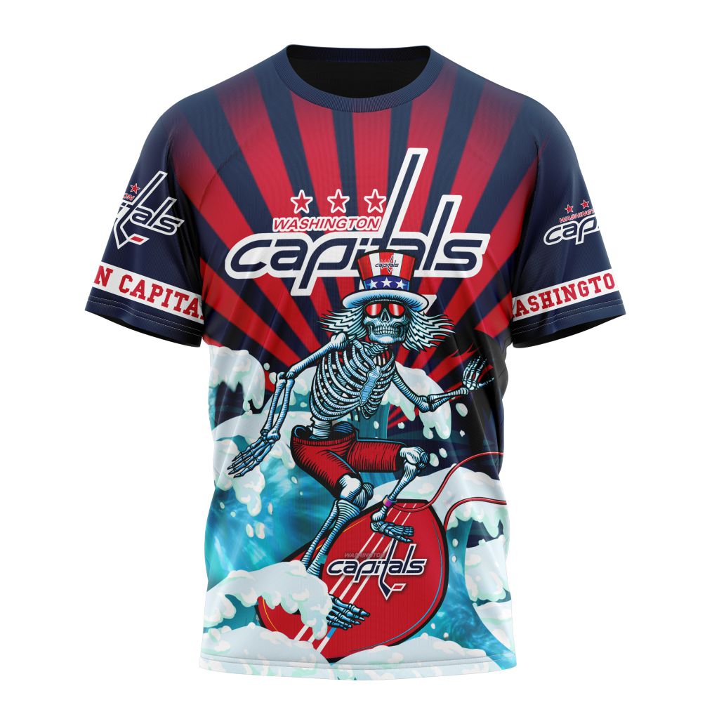 Washington Capitals Specialized Kits For The Grateful Dead Personalized Name And Number T-Shirt Oregontrailrvpk Shirt