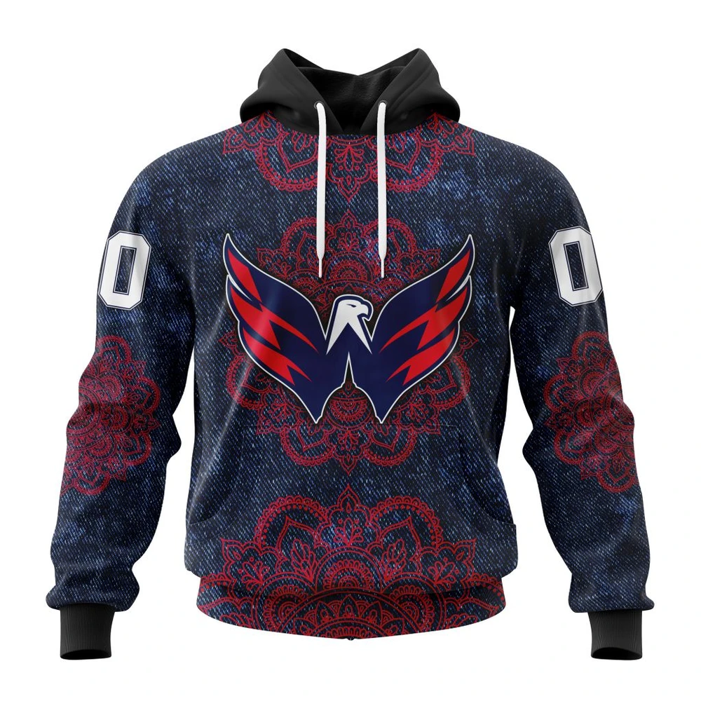 Washington Capitals Specialized Mandala All Over Print Hoodie Style 34054