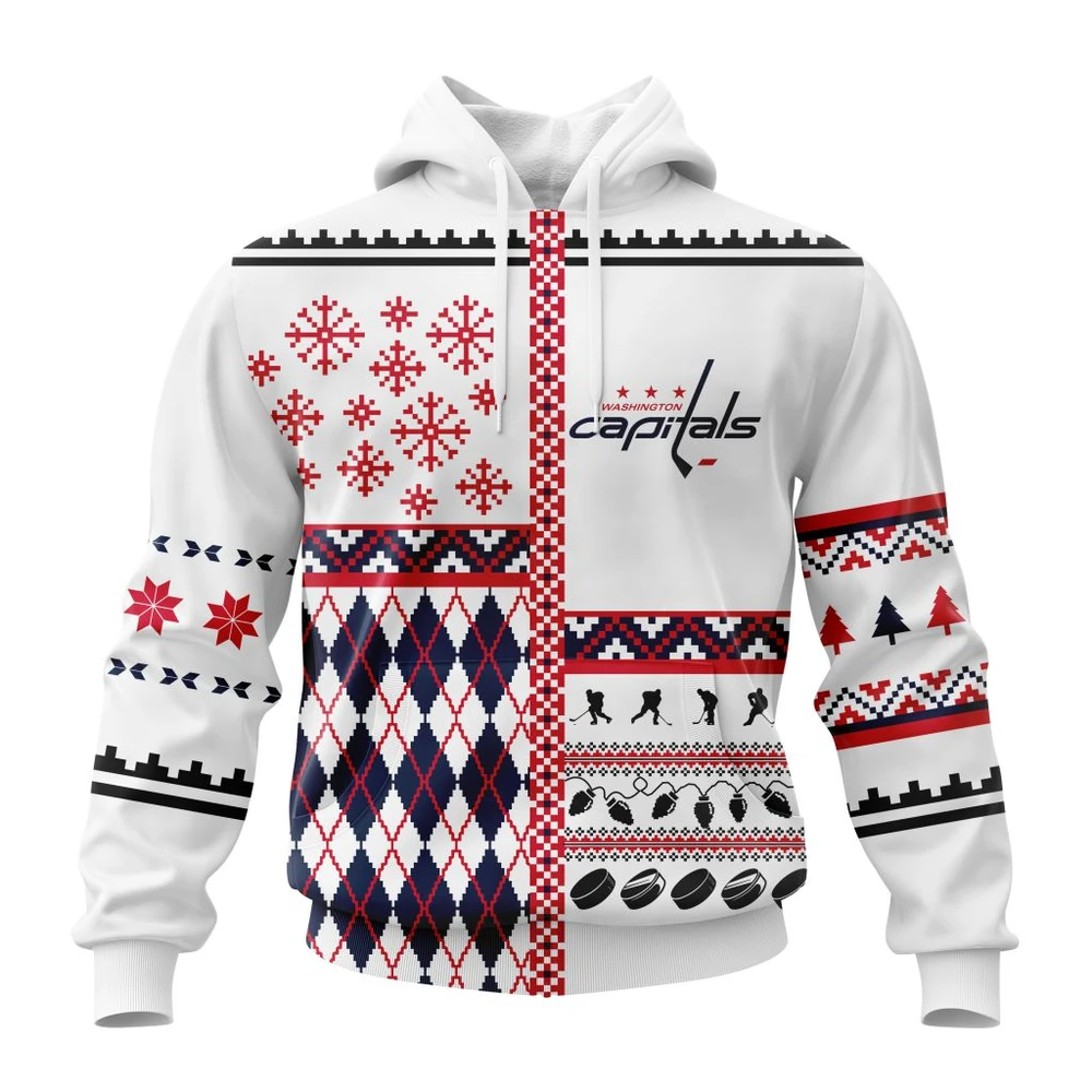 Washington Capitals Specialized Unisex Christmas Is Coming All Over Print Hoodie Style 40347