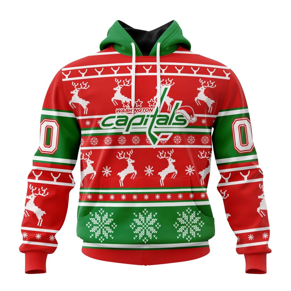 Washington Capitals Specialized Unisex Christmas Is Coming All Over Print Hoodie Style 70493