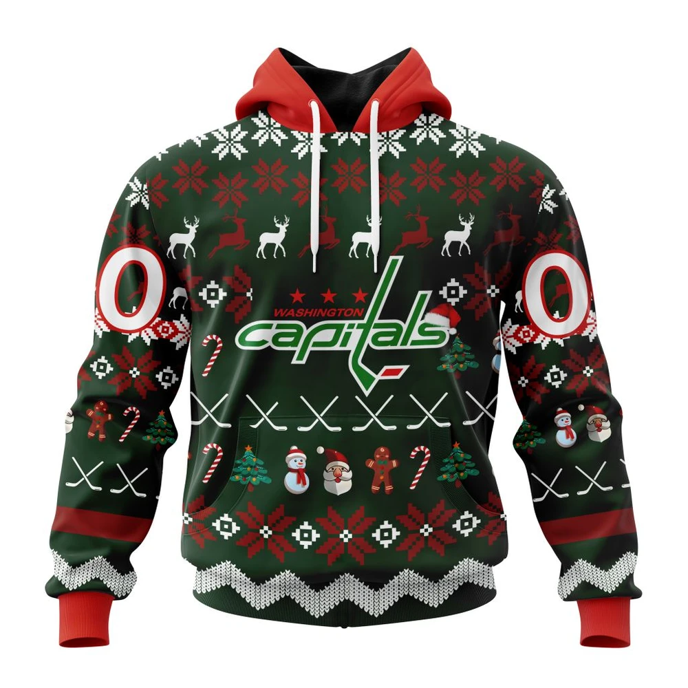 Washington Capitals Specialized Unisex Christmas Is Coming All Over Print Hoodie Style 89831
