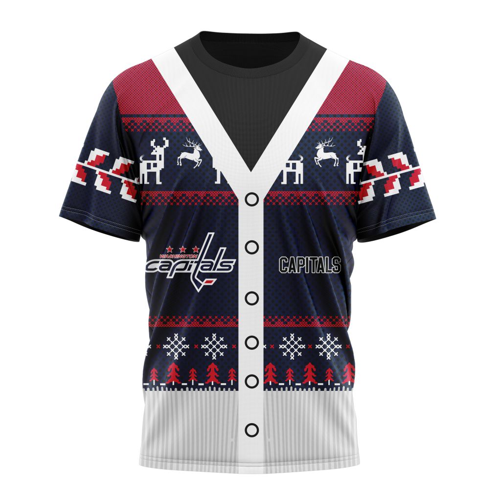 Washington Capitals Specialized Unisex Sweater For Chrismas Season Personalized Name And Number T-Shirt Oregontrailrvpk Shirt