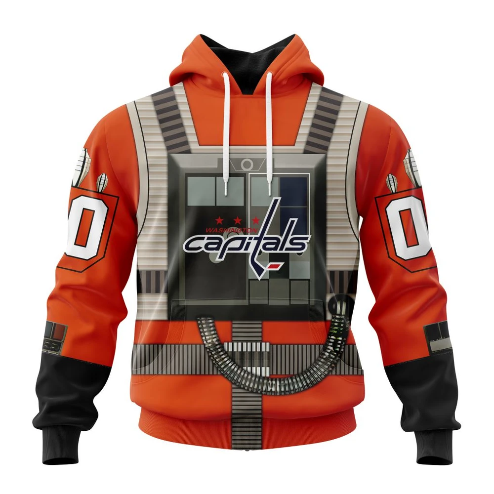 Washington Capitals Star Wars Rebel Pilot Design All Over Print Hoodie Style 33402
