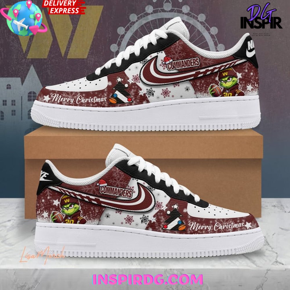 Washington Commanders Merry Christmas Limited Edition Air Force 1