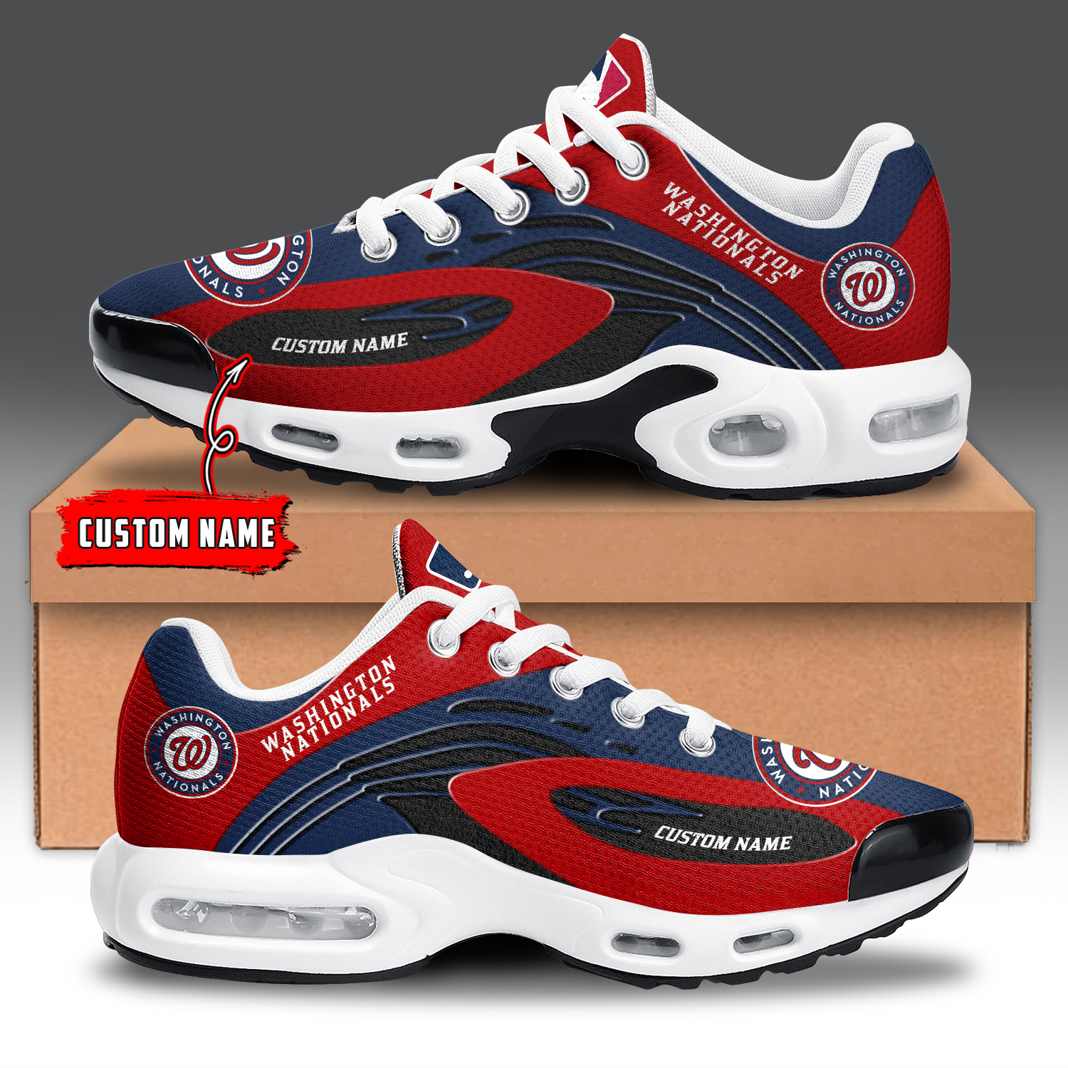 Washington Nationals Air Max Plus Shoes Sneakers For Men And Women