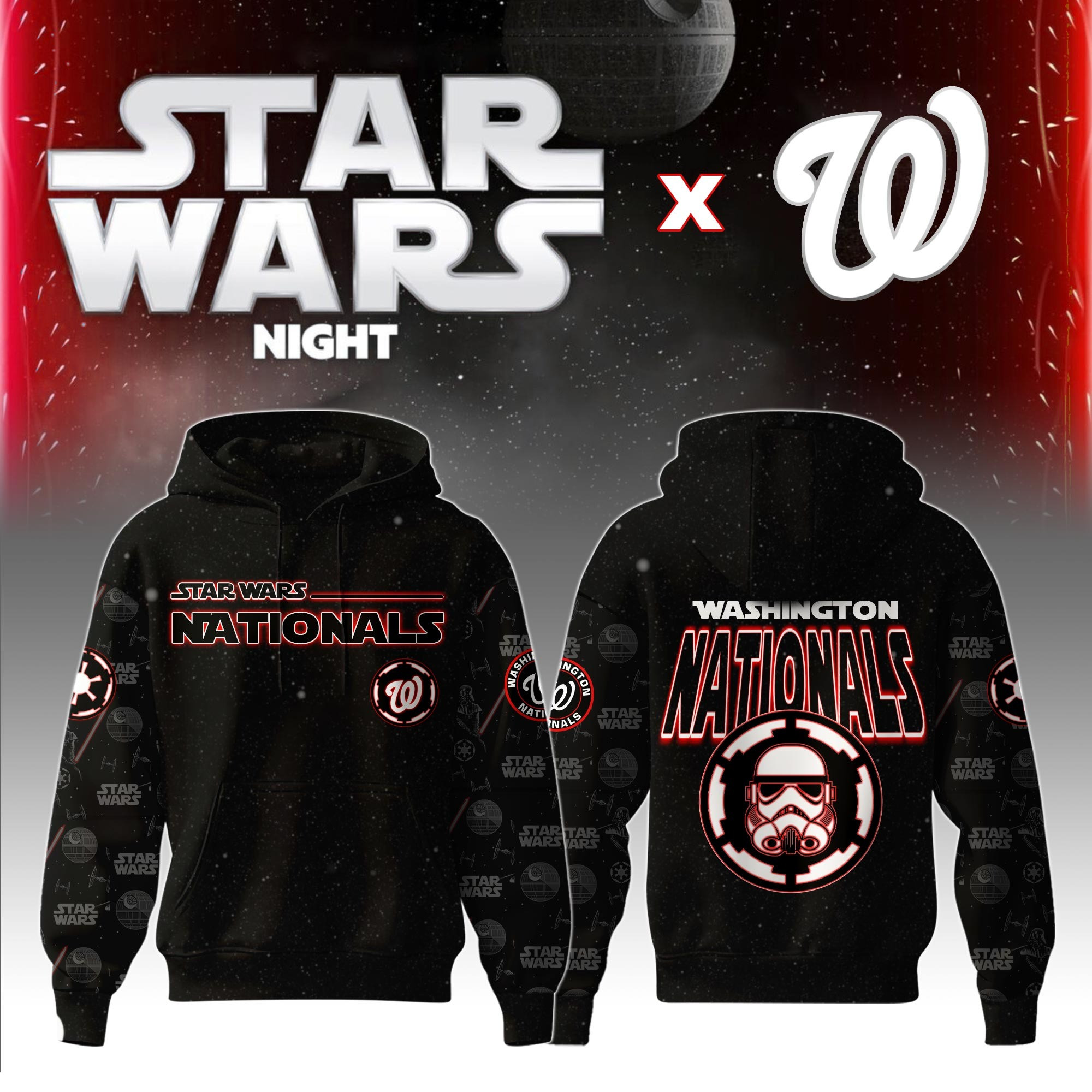 Washington Nationals MLB x Star War Night Special Edition Hoodie 2025