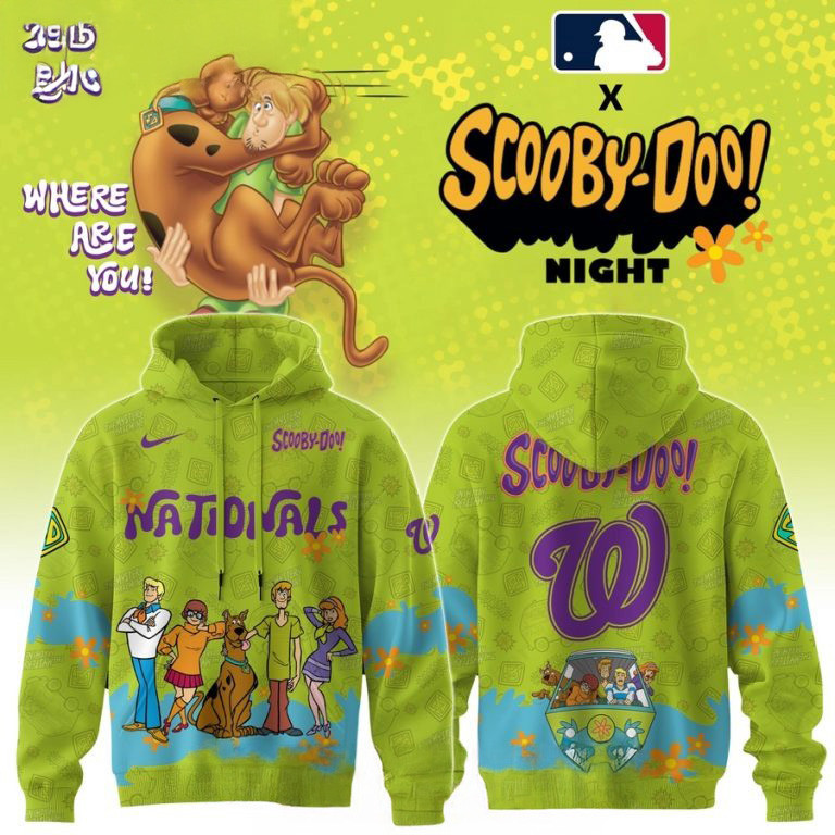 Washington Nationals Scooby Doo Night 3D Hoodie
