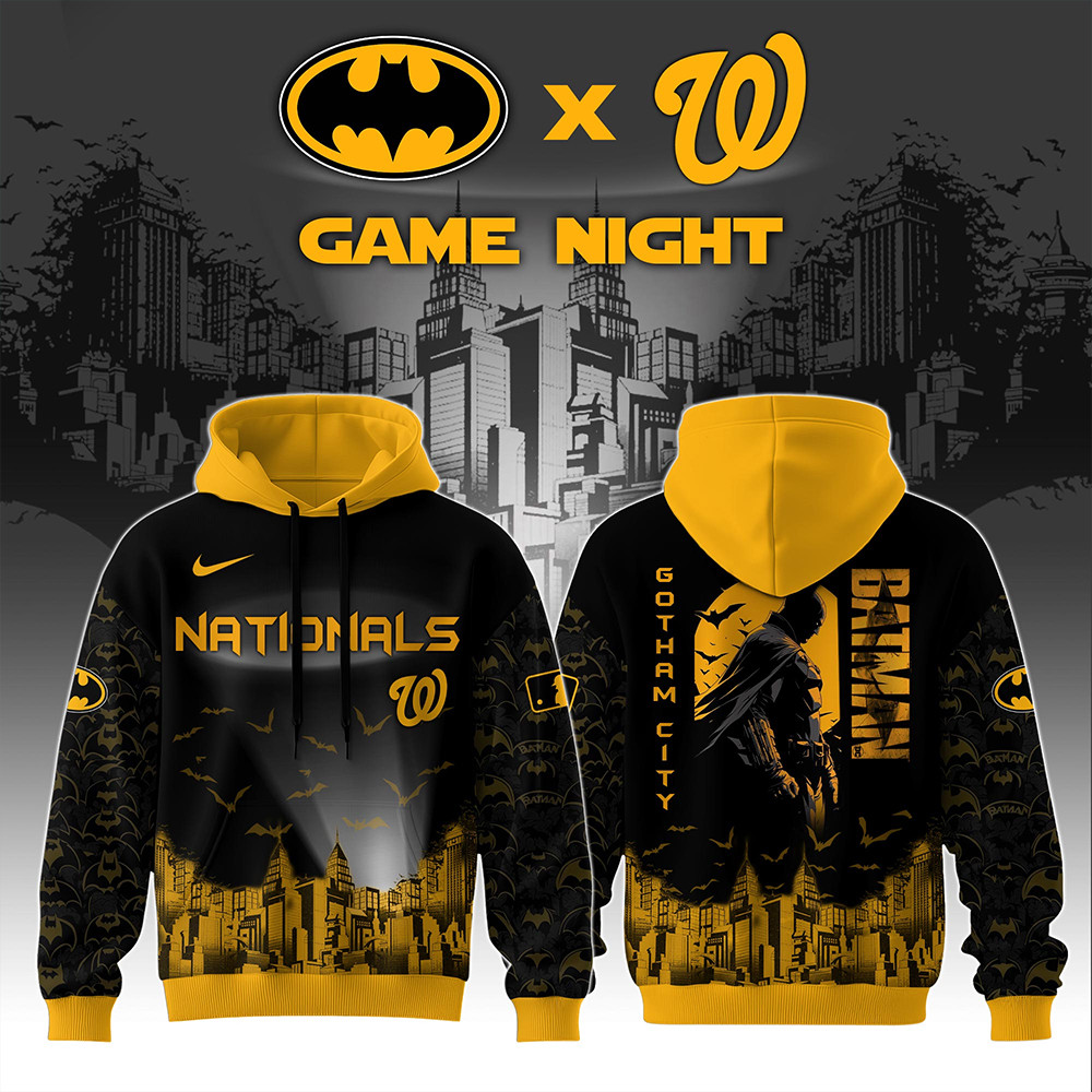 Washington Nationals x DC Batman Game Night Hoodie