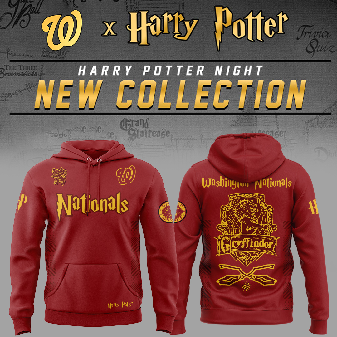 Washington Nationals x Harry Potter Night Gryffindor House Hoodie Baseball
