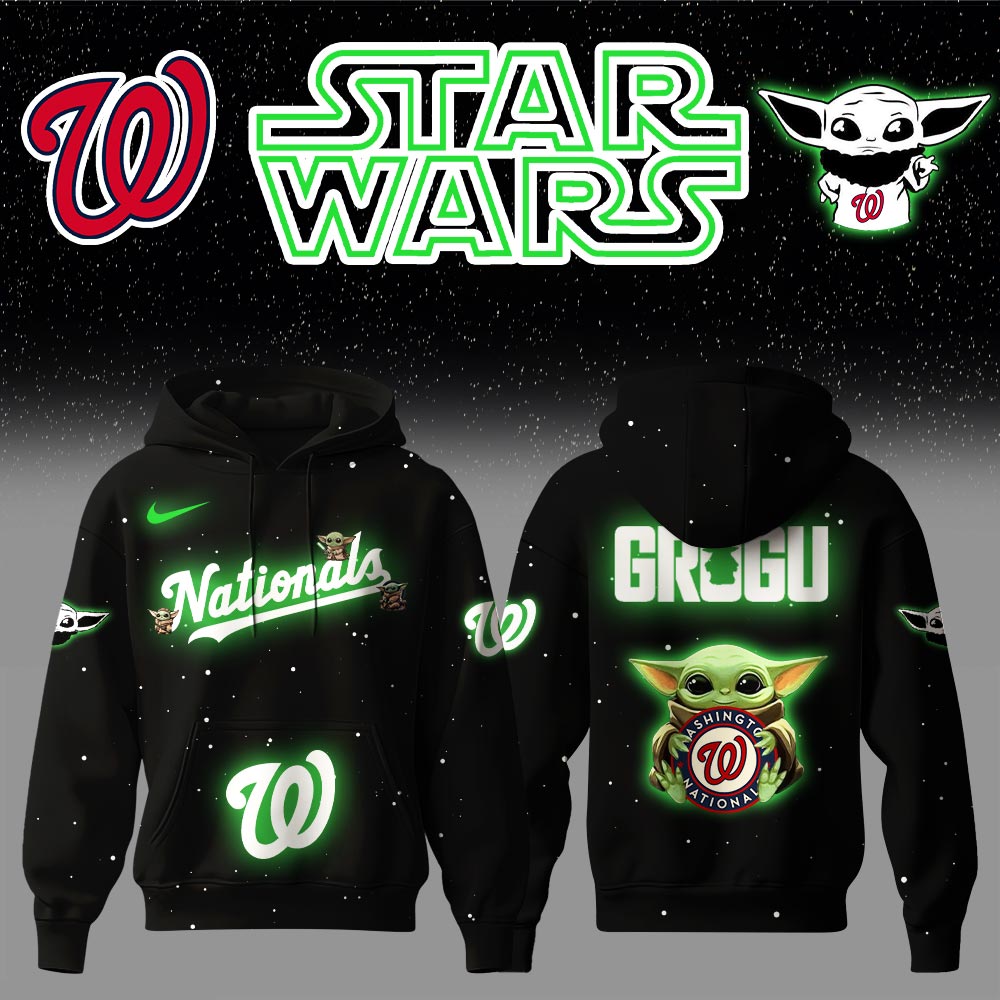 Washington Nationals x Stars Wars Baby Yoda Game Night Hoodie