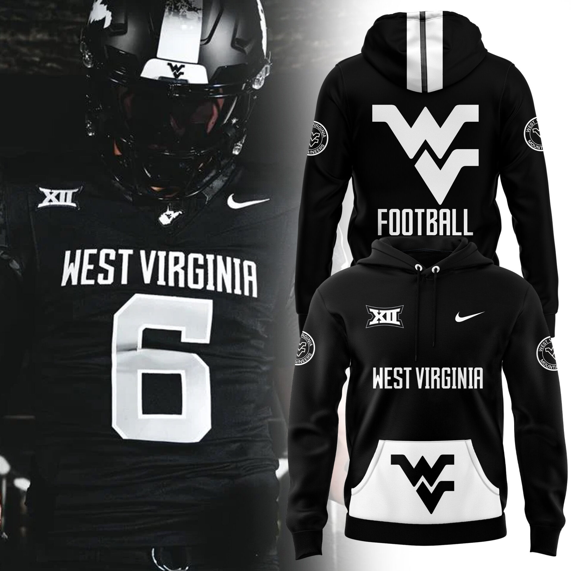 West Virginia 6 Hoodie Unique