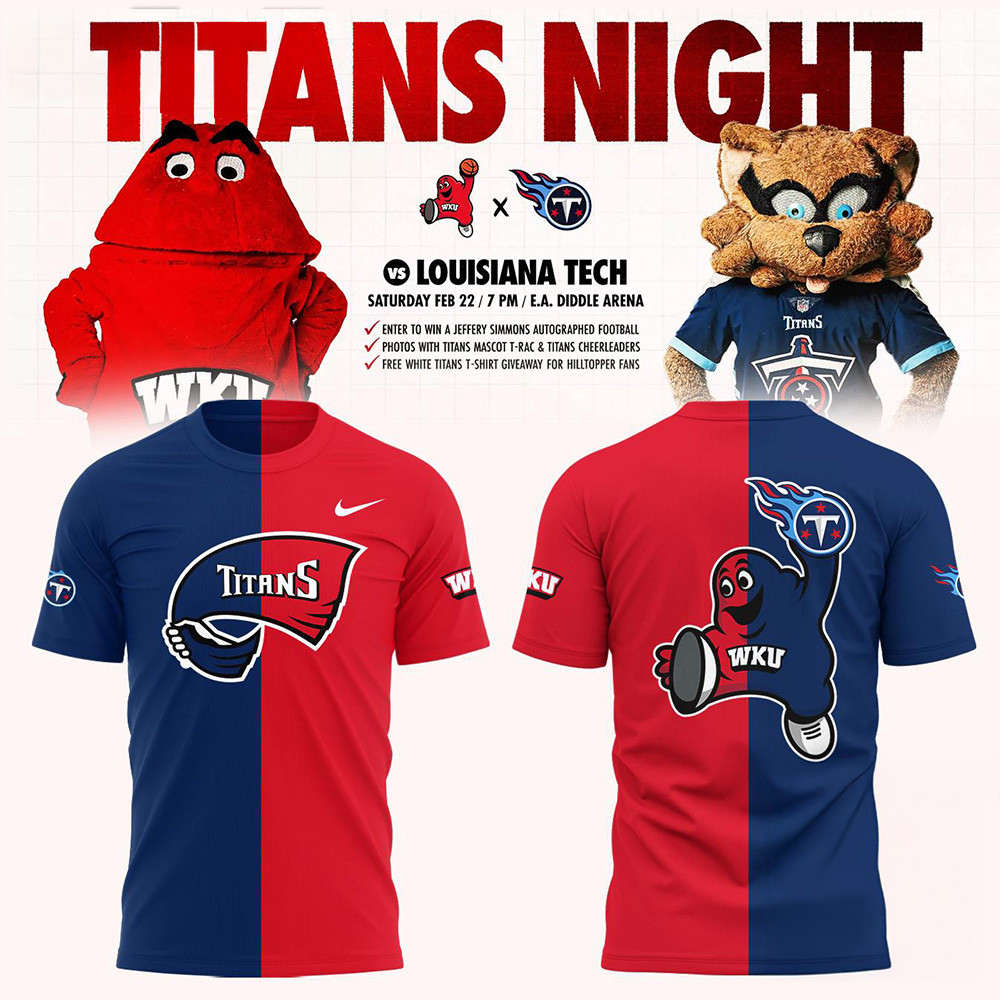 Western Kentucky Hilltoppers Tennessee Titans Night 2025 Shirt Football Oregontrailrvpk Shirt
