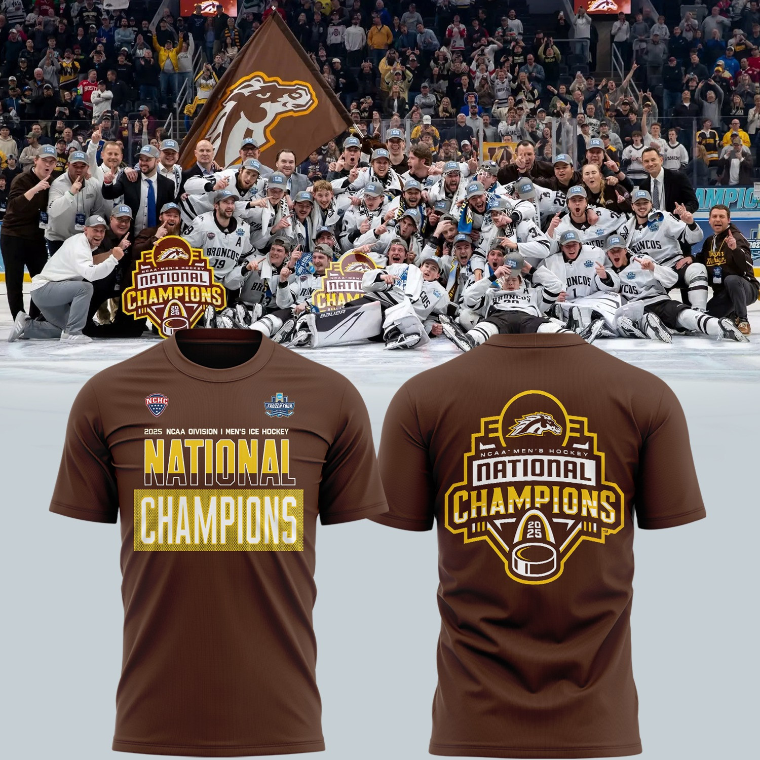 Western Michigan Broncos National Championship Gear Shirt 2025 Men's WMU Ice Hockey Fan Oregontrailrvpk Shirt