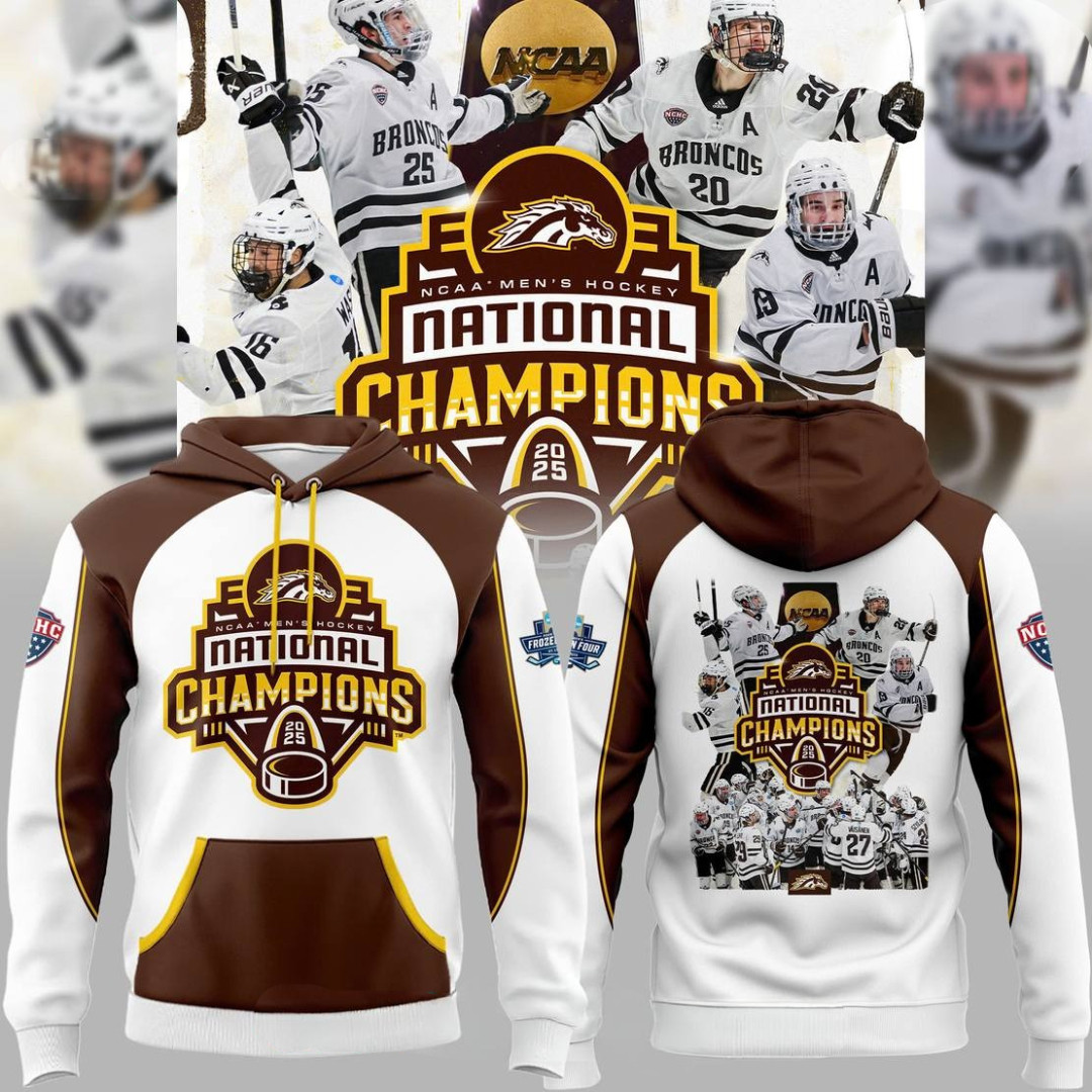 Western Michigan Broncos National Hockey Champions 2025 Hoodie