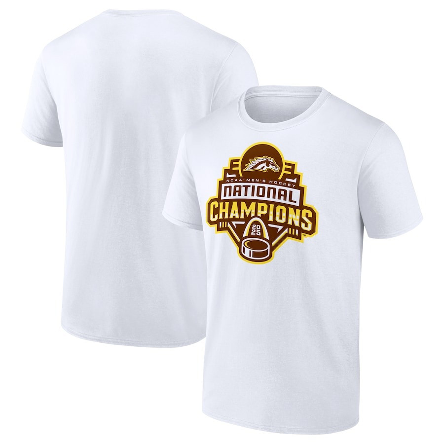 Western Michigan National Championship Gear T-Shirt 2025 NCAA Hockey Champions Oregontrailrvpk Shirt