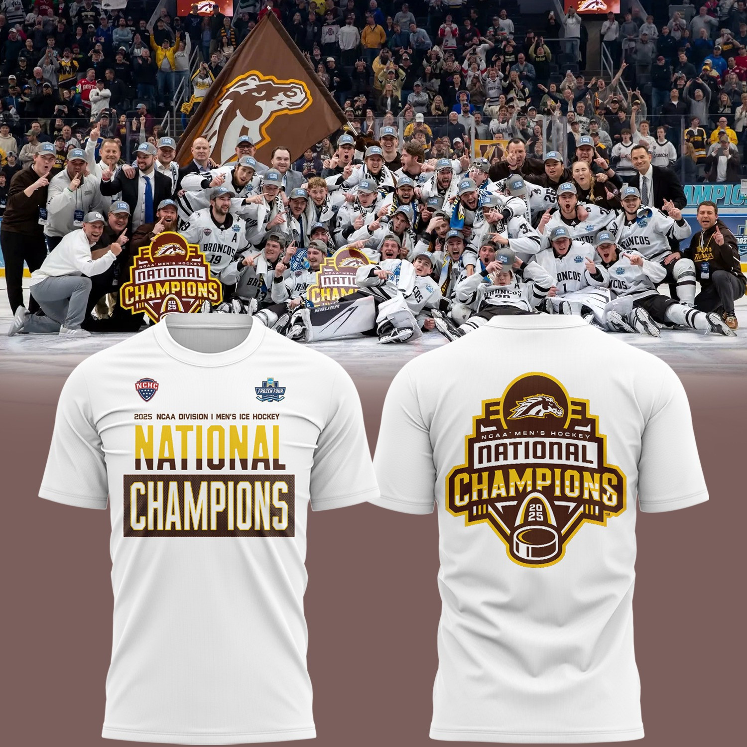 Western Michigan National Championship Gear T-Shirt 2025 WMU Broncos Hockey Merch Apparel Oregontrailrvpk Shirt