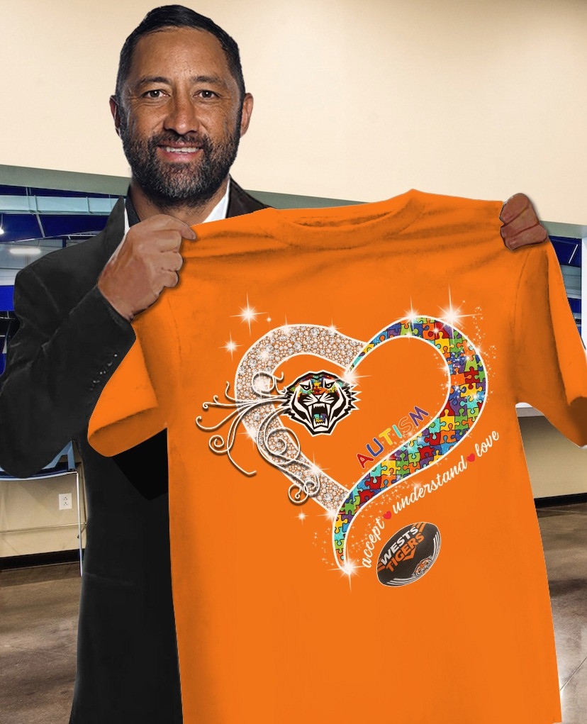 Wests Tigers Autism Awareness Month T-Shirt Accept Understand Oregontrailrvpk Shirt