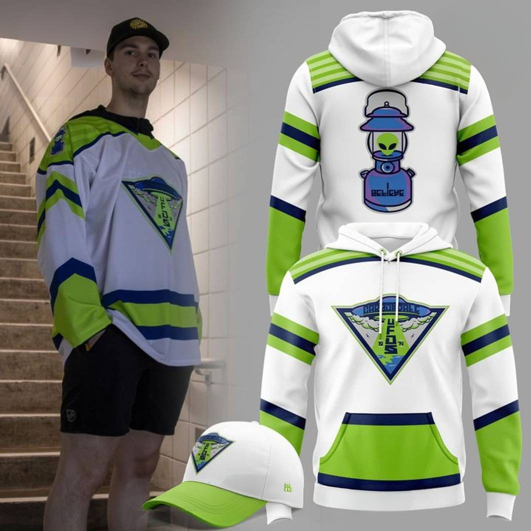 Wilkes Barre Scranton Penguins Carbondale UFOS Adult 2025 Special Hoodie