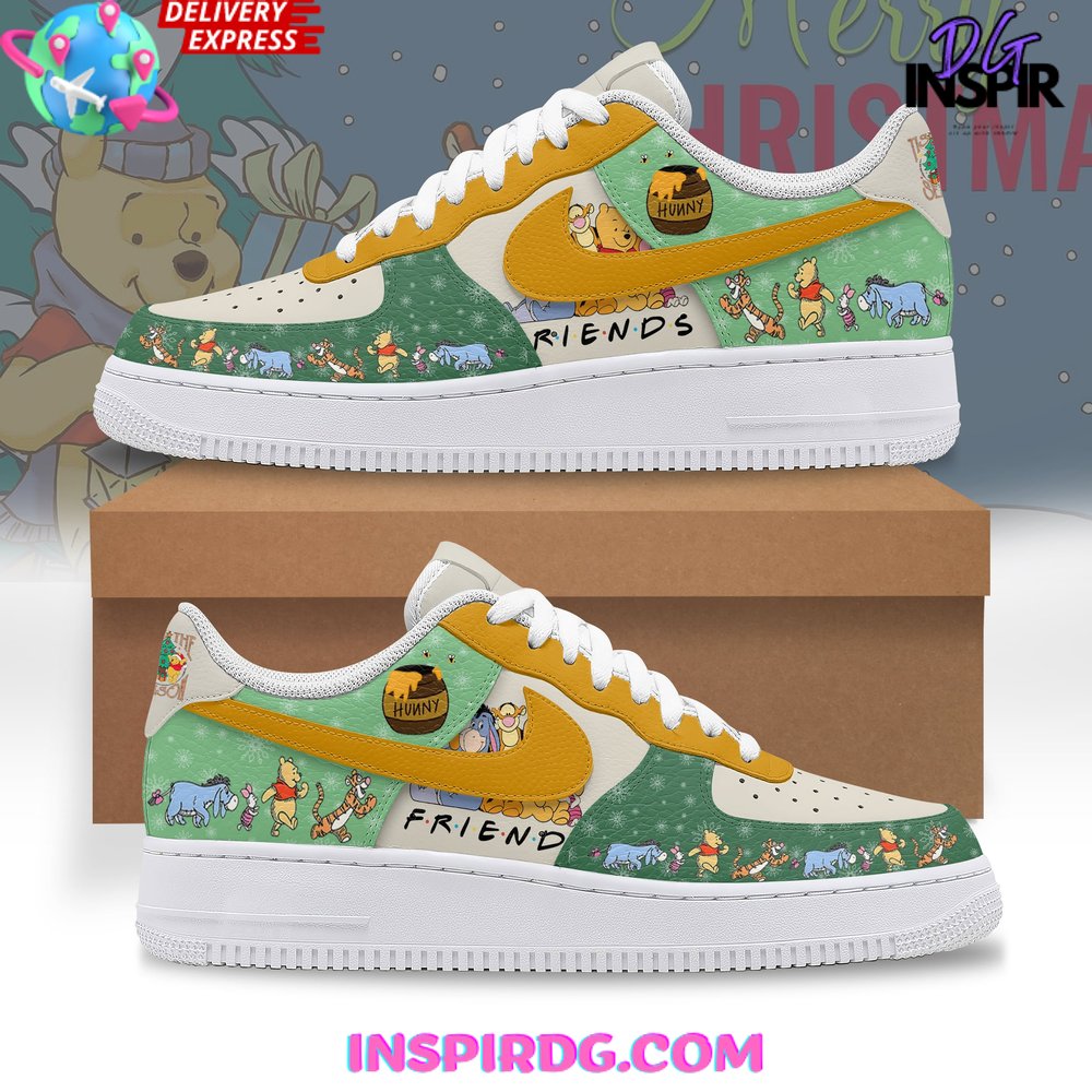 Winnie the Pooh Christmas Holiday Limited Edition Air Force 1