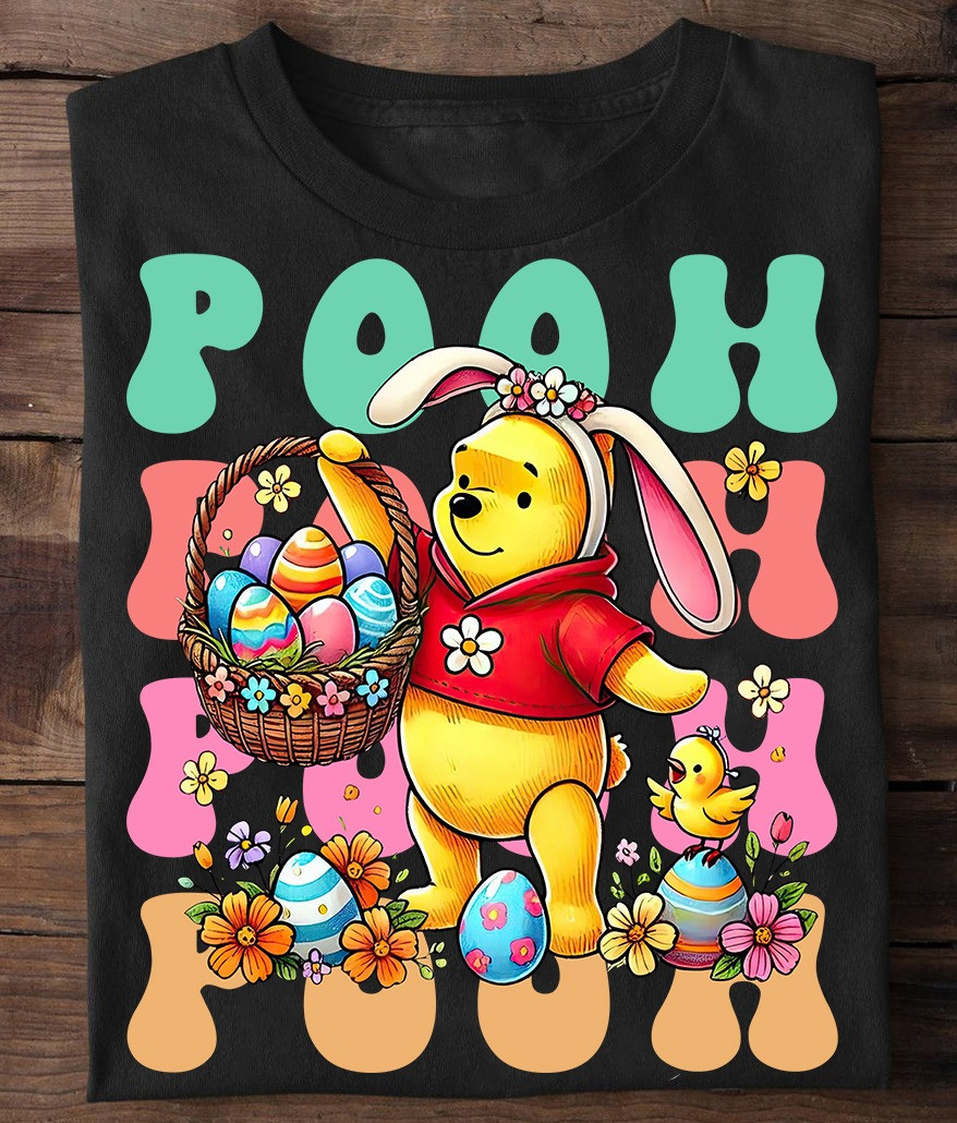 Winnie The Pooh Easter T-Shirt Cute Happy Easter Day Shirt Gifts For Her Oregontrailrvpk Shirt
