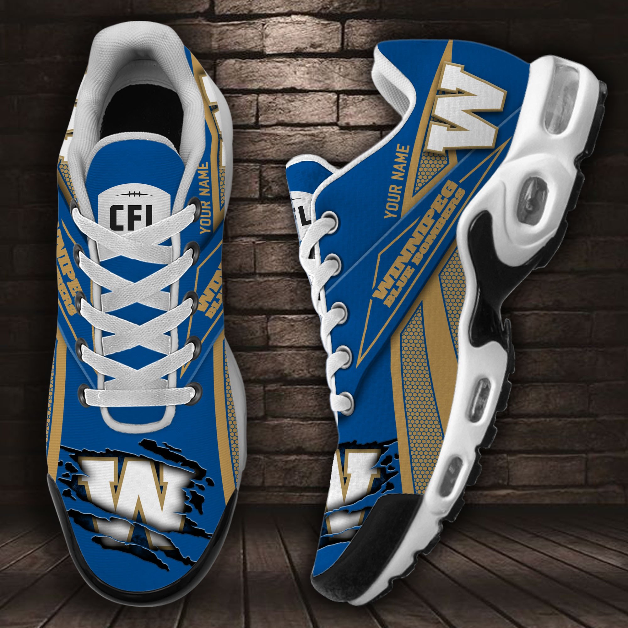 Winnipeg Blue Bombers Air Max Plus Shoes Sneakers For Men And Women