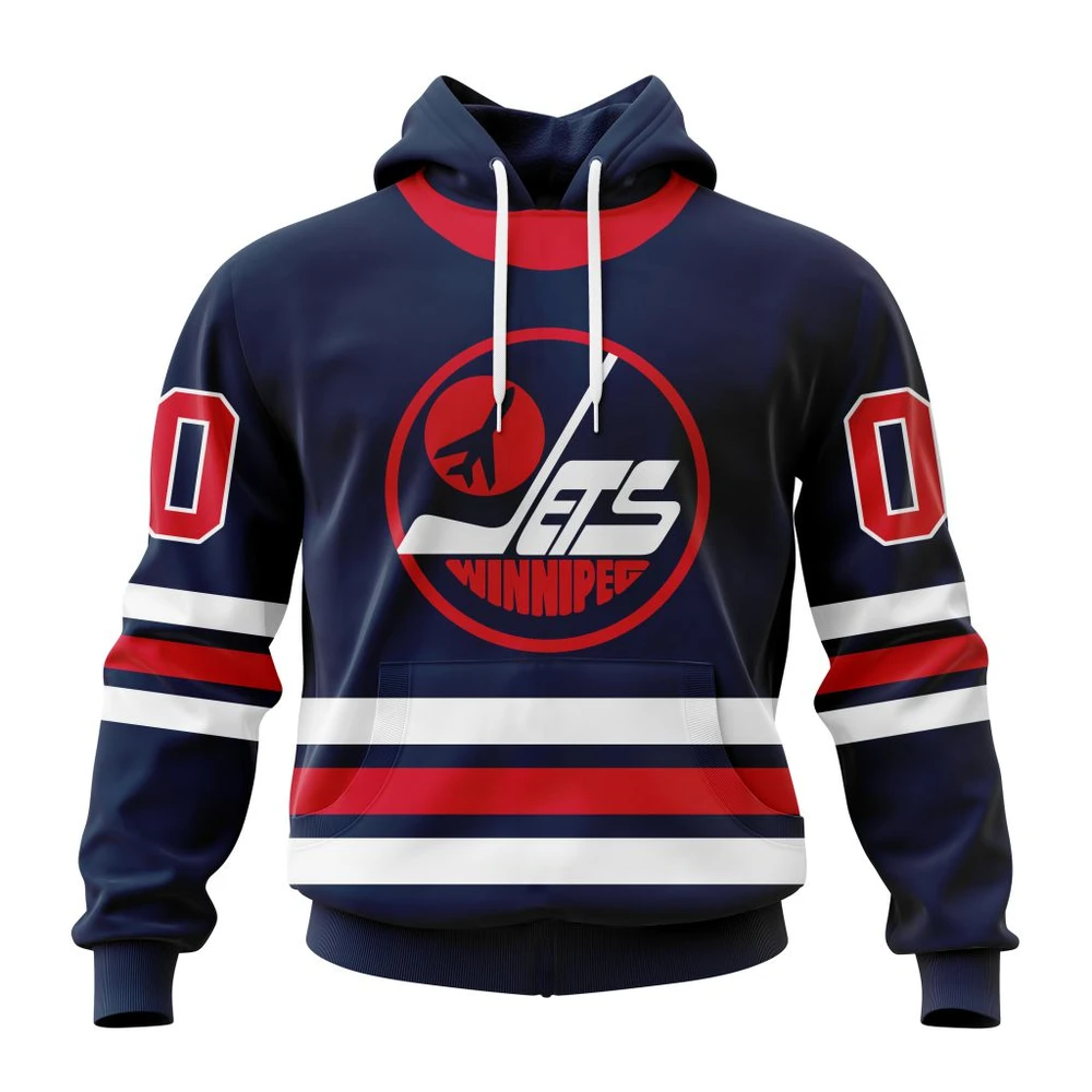 Winnipeg Jets Personalize Alternate Kits All Over Print Hoodie Style 27043