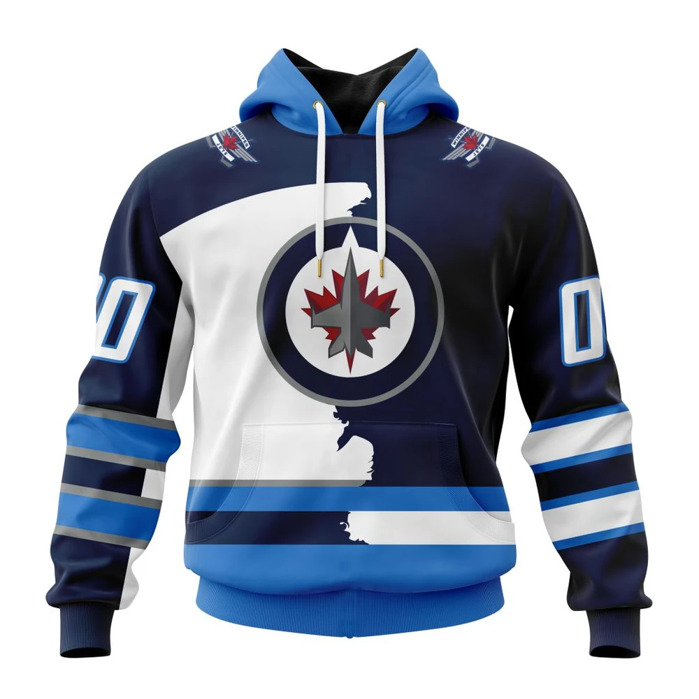 Winnipeg Jets Personalize Home Mix Away Kits All Over Print Hoodie Style 11886