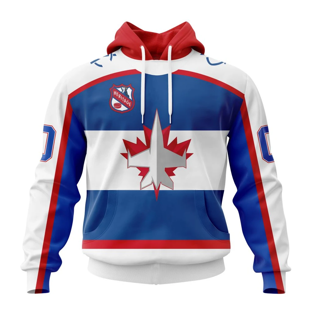 Winnipeg Jets Personalized Heritage Design All Over Print Hoodie Style 70156