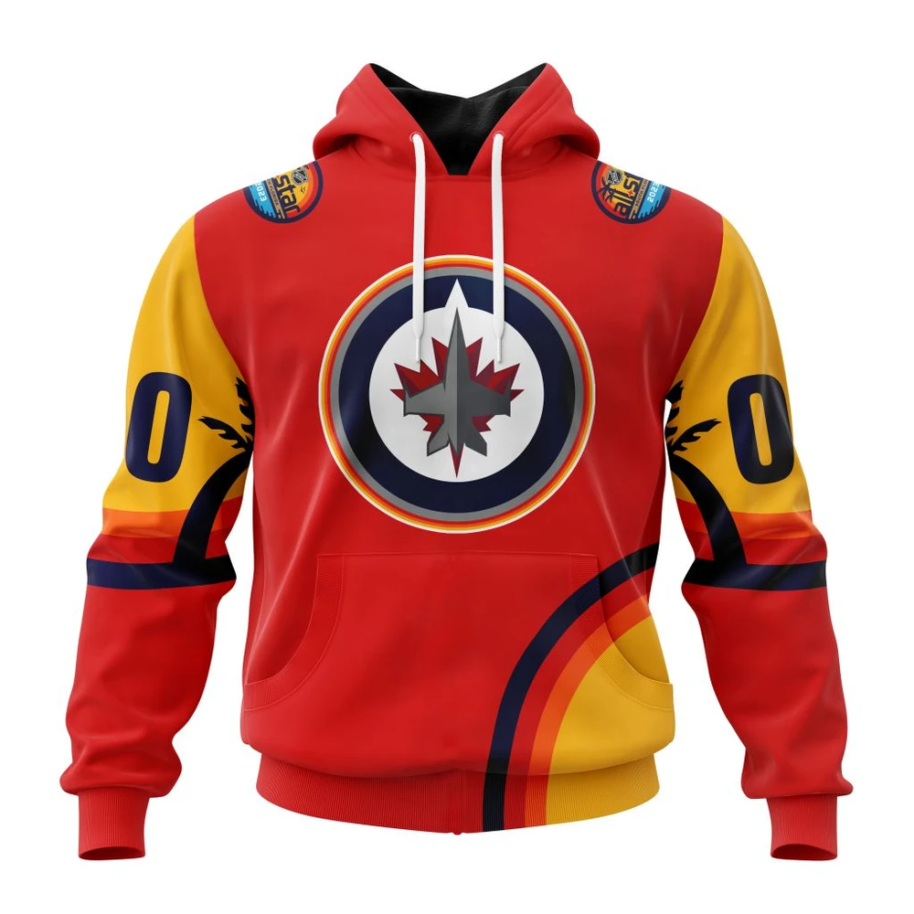 Winnipeg Jets Special All-Star Game Design With Florida Sunset All Over Print Hoodie Style 70823