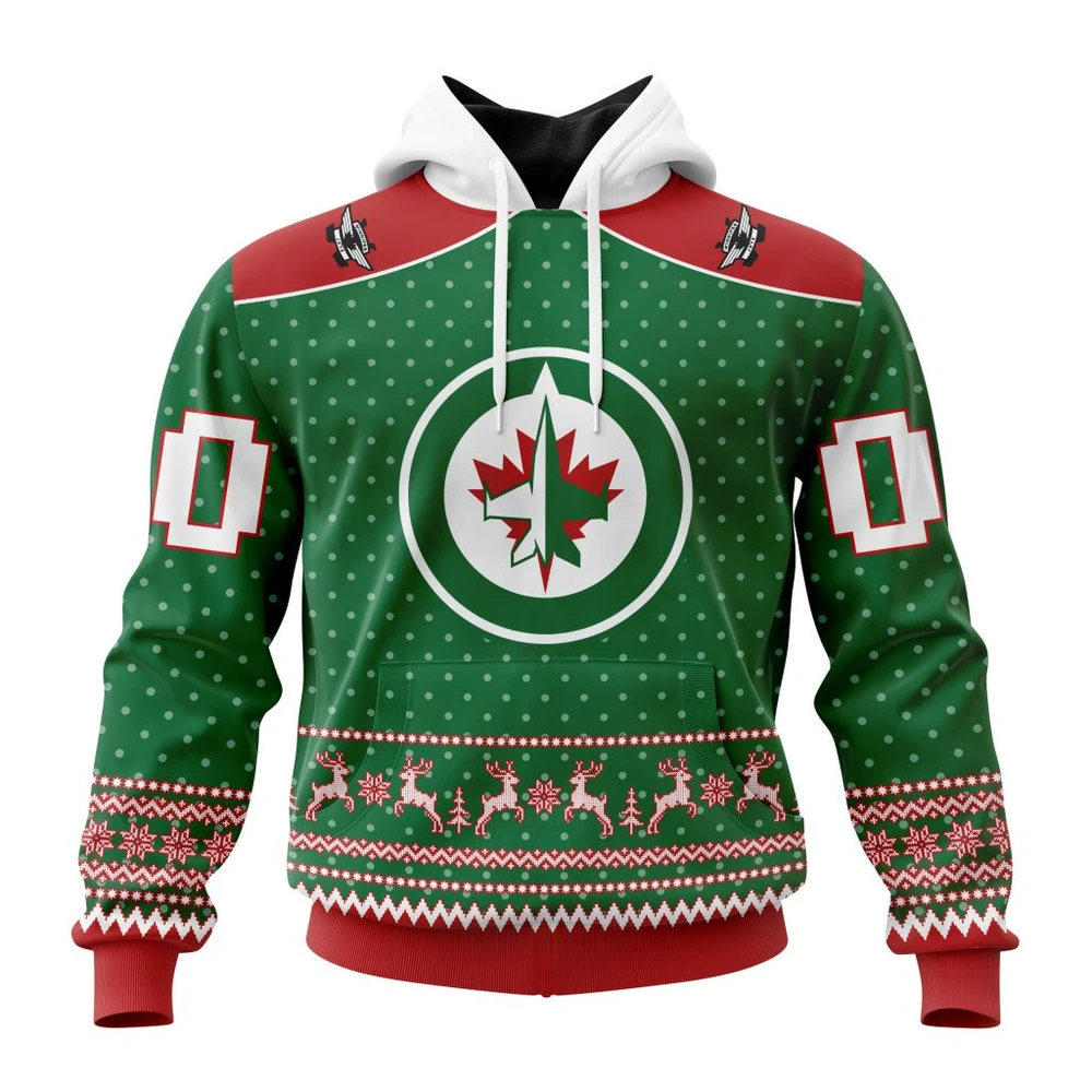 Winnipeg Jets Special Christmas Apparel All Over Print Hoodie Style 11698
