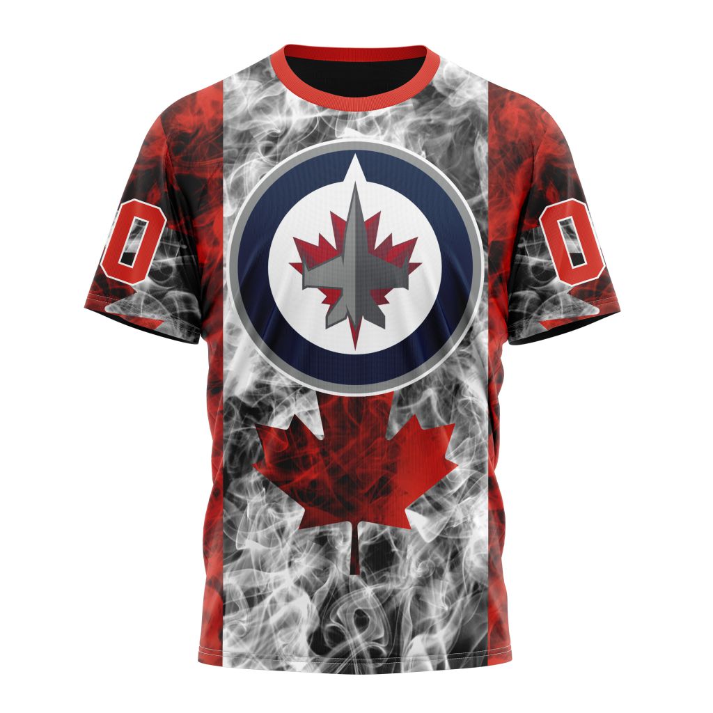 Winnipeg Jets Special Design For Canada Day 01 Personalized Name And Number T-Shirt Oregontrailrvpk Shirt