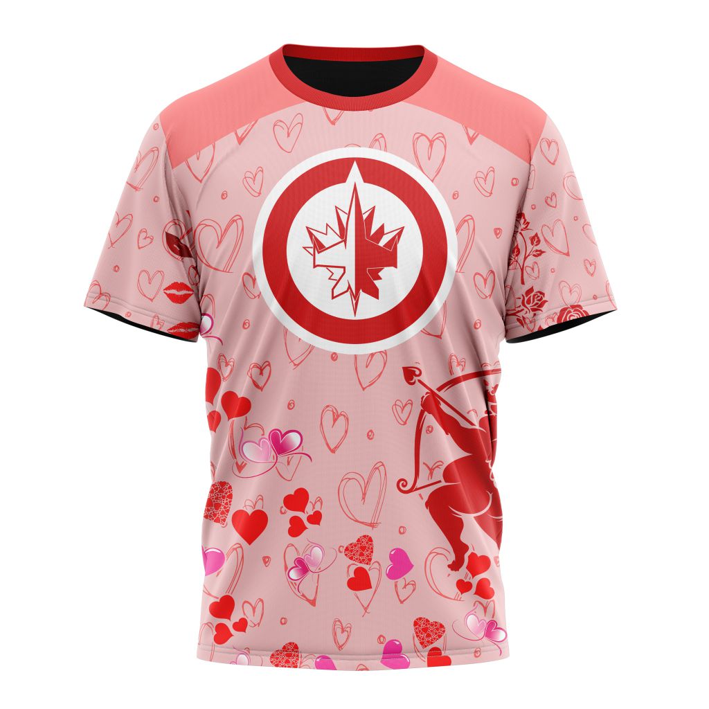 Winnipeg Jets Special Gift For Valentines Day 02 Personalized Name And Number T-Shirt Oregontrailrvpk Shirt