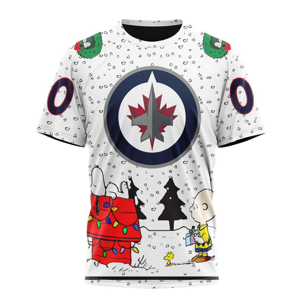 Winnipeg Jets Special Peanuts Design Personalized Name And Number T-Shirt Oregontrailrvpk Shirt