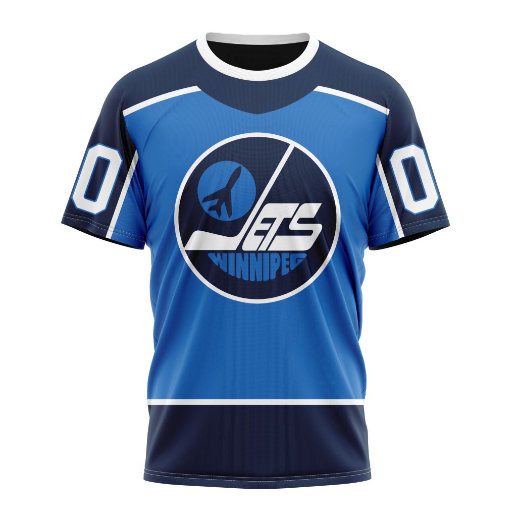 Winnipeg Jets Special Reverse Retro Redesign Personalized Name And Number T-Shirt Oregontrailrvpk Shirt