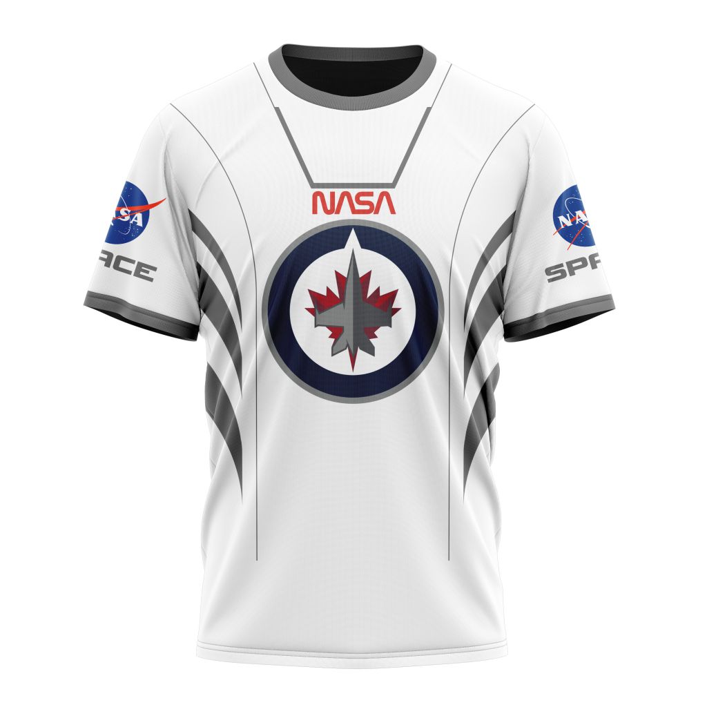 Winnipeg Jets Special Space Force NASA Astronaut Design Personalized Name And Number T-Shirt Oregontrailrvpk Shirt