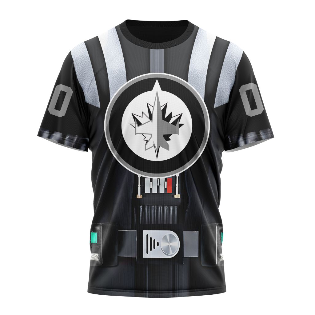 Winnipeg Jets Special Star Wars Darth Vader Design 01 Personalized Name And Number T-Shirt Oregontrailrvpk Shirt
