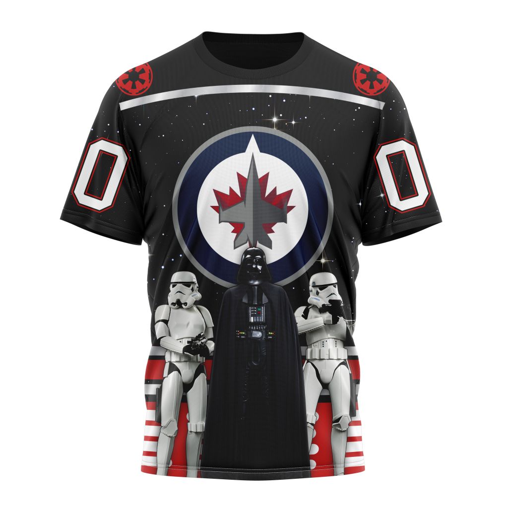 Winnipeg Jets Special Star Wars Design May The 4th Be With You Personalized Name And Number T-Shirt Oregontrailrvpk Shirt